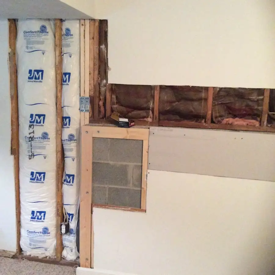 Wall insulation replacement during Contents Cleaning & Restoration in Dakota Ridge